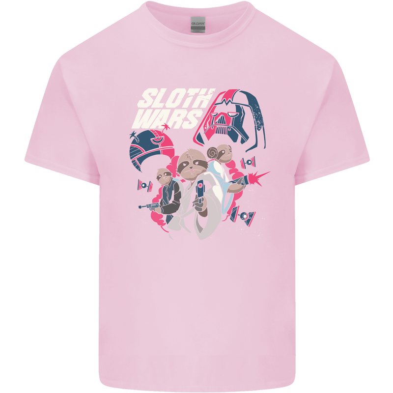 Sloth Wars Funny TV & Movie Parody Kids T-Shirt Childrens Light Pink
