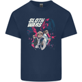 Sloth Wars Funny TV & Movie Parody Kids T-Shirt Childrens Navy Blue