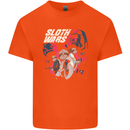 Sloth Wars Funny TV & Movie Parody Kids T-Shirt Childrens Orange