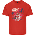 Sloth Wars Funny TV & Movie Parody Kids T-Shirt Childrens Red