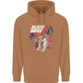 Sloth Wars Funny TV & Movie Parody Mens 80% Cotton Hoodie Caramel Latte