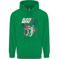 Sloth Wars Funny TV & Movie Parody Mens 80% Cotton Hoodie Irish Green