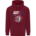Sloth Wars Funny TV & Movie Parody Mens 80% Cotton Hoodie Maroon