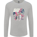 Sloth Wars Funny TV & Movie Parody Mens Long Sleeve T-Shirt Sports Grey