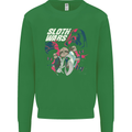 Sloth Wars Funny TV & Movie Parody Mens Sweatshirt Jumper Irish Green