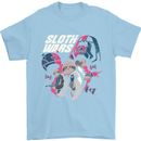 Sloth Wars Funny TV & Movie Parody Mens T-Shirt Cotton Gildan Light Blue
