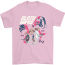 Sloth Wars Funny TV & Movie Parody Mens T-Shirt Cotton Gildan Light Pink