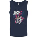 Sloth Wars Funny TV & Movie Parody Mens Vest Tank Top Navy Blue