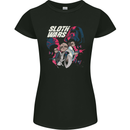 Sloth Wars Funny TV & Movie Parody Womens Petite Cut T-Shirt Black