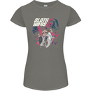 Sloth Wars Funny TV & Movie Parody Womens Petite Cut T-Shirt Charcoal