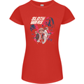 Sloth Wars Funny TV & Movie Parody Womens Petite Cut T-Shirt Red