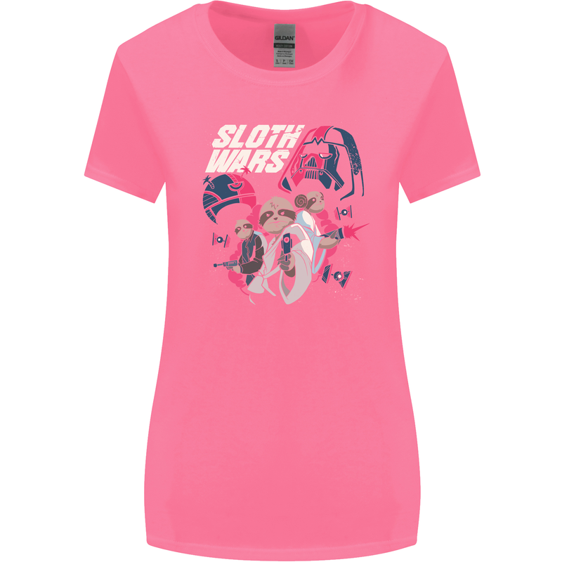 Sloth Wars Funny TV & Movie Parody Womens Wider Cut T-Shirt Azalea