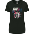 Sloth Wars Funny TV & Movie Parody Womens Wider Cut T-Shirt Black