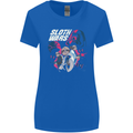 Sloth Wars Funny TV & Movie Parody Womens Wider Cut T-Shirt Royal Blue