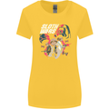 Sloth Wars Funny TV & Movie Parody Womens Wider Cut T-Shirt Yellow