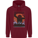 Slothzilla Funny Sloth Parody Childrens Kids Hoodie Maroon
