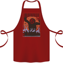 Slothzilla Funny Sloth Parody Cotton Apron 100% Organic Maroon