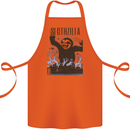 Slothzilla Funny Sloth Parody Cotton Apron 100% Organic Orange