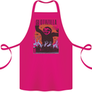 Slothzilla Funny Sloth Parody Cotton Apron 100% Organic Pink