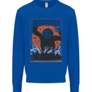 Slothzilla Funny Sloth Parody Kids Sweatshirt Jumper Royal Blue