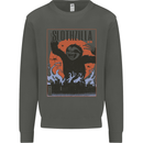Slothzilla Funny Sloth Parody Kids Sweatshirt Jumper Storm Grey