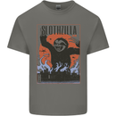 Slothzilla Funny Sloth Parody Kids T-Shirt Childrens Charcoal