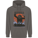 Slothzilla Funny Sloth Parody Mens 80% Cotton Hoodie Charcoal