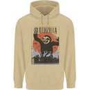 Slothzilla Funny Sloth Parody Mens 80% Cotton Hoodie Sand