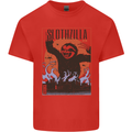 Slothzilla Funny Sloth Parody Mens Cotton T-Shirt Tee Top Red