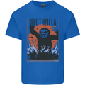 Slothzilla Funny Sloth Parody Mens Cotton T-Shirt Tee Top Royal Blue