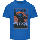 Slothzilla Funny Sloth Parody Mens Cotton T-Shirt Tee Top Royal Blue