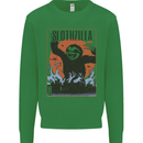 Slothzilla Funny Sloth Parody Mens Sweatshirt Jumper Irish Green