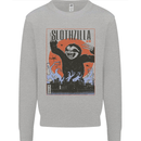 Slothzilla Funny Sloth Parody Mens Sweatshirt Jumper Sports Grey