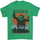 Slothzilla Funny Sloth Parody Mens T-Shirt 100% Cotton Irish Green