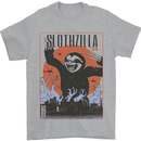 Slothzilla Funny Sloth Parody Mens T-Shirt 100% Cotton Sports Grey