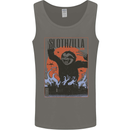 Slothzilla Funny Sloth Parody Mens Vest Tank Top Charcoal