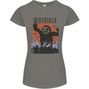 Slothzilla Funny Sloth Parody Womens Petite Cut T-Shirt Charcoal