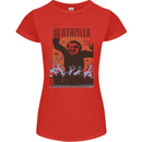 Slothzilla Funny Sloth Parody Womens Petite Cut T-Shirt Red