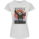 Slothzilla Funny Sloth Parody Womens Petite Cut T-Shirt White