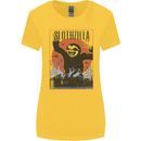 Slothzilla Funny Sloth Parody Womens Wider Cut T-Shirt Yellow