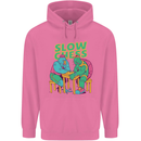 Slow Chess Funny Tortoise & Cock Childrens Kids Hoodie Azalea