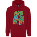 Slow Chess Funny Tortoise & Cock Childrens Kids Hoodie Red