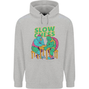 Slow Chess Funny Tortoise & Cock Childrens Kids Hoodie Sports Grey
