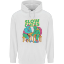 Slow Chess Funny Tortoise & Cock Childrens Kids Hoodie White