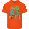 Slow Chess Funny Tortoise & Cock Kids T-Shirt Childrens Orange