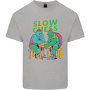 Slow Chess Funny Tortoise & Cock Kids T-Shirt Childrens Sports Grey
