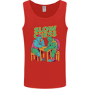 Slow Chess Funny Tortoise & Cock Mens Vest Tank Top Red
