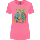 Slow Chess Funny Tortoise & Cock Womens Wider Cut T-Shirt Azalea