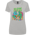 Slow Chess Funny Tortoise & Cock Womens Wider Cut T-Shirt Sports Grey