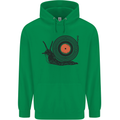 Slug Decks with Vinyl LP DJ DJing Turntable Childrens Kids Hoodie Irish Green